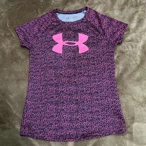 Girls Under Armour Heat Gear Shirt Youth Size Small YSM